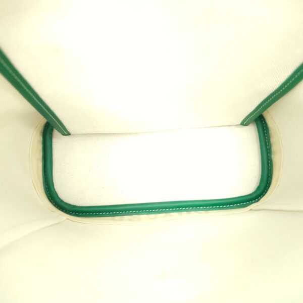 Sac A Dos Alphin Mini 2 Backpack Green Backpack in Goyardine Canvas, Silver hardware - Image 7