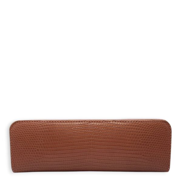 Extra Pocket L19 Beige Shoulder Bag in Lizard Varanus Niloticus, Gold hardware - Image 8