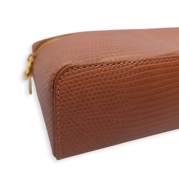 Extra Pocket L19 Beige Shoulder Bag in Lizard Varanus Niloticus, Gold hardware - Image 10