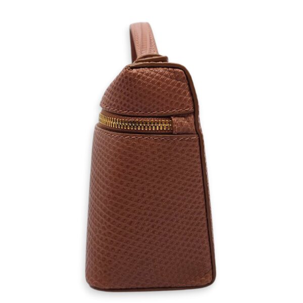 Extra Pocket L19 Beige Shoulder Bag in Lizard Varanus Niloticus, Gold hardware - Image 7