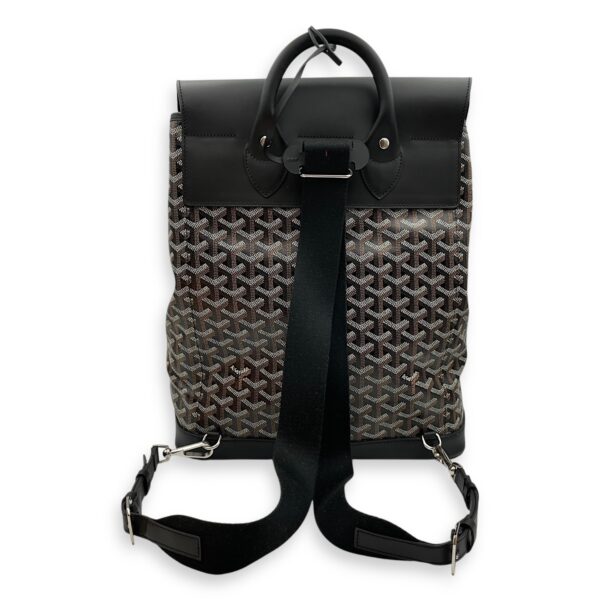 Sac Alphin Backpack MM Black Backpack in Goyardine canvas, calf, Silver hardware - Image 3
