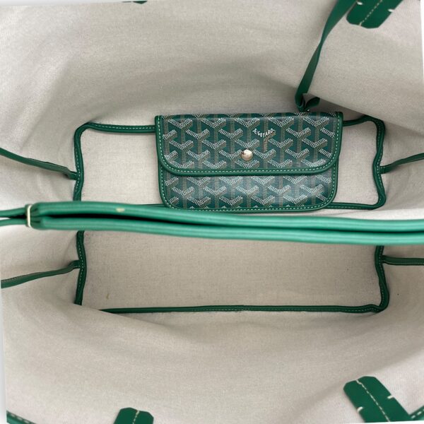 Isabelle PM Green Shoulder Bag in Canvas - Image 7