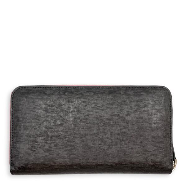 Monster Round Pink Long Wallet in Calfskin, Silver hardware - Image 3