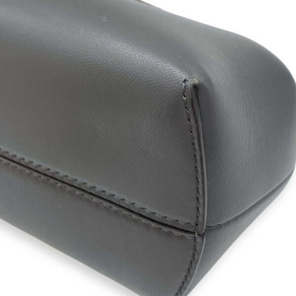 First Grey Shoulder Bag in Python Embossed Calfskin, Silver hardware - Image 9
