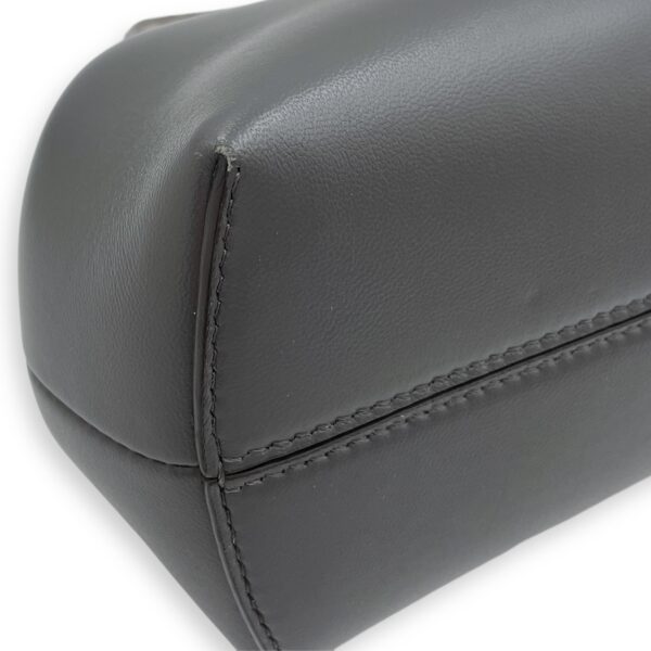 First Grey Shoulder Bag in Python Embossed Calfskin, Silver hardware - Image 8