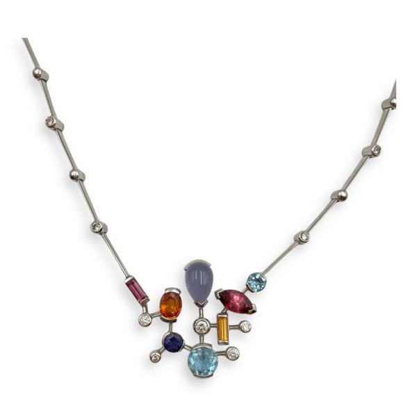 Meli Melo Necklace in White Gold Hardware - Image 4