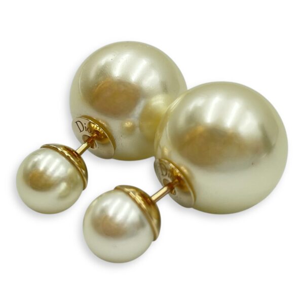Dior Tribales Pearl Earrings in Gold Hardware - Image 4