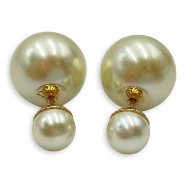 Dior Tribales Pearl Earrings in Gold Hardware - Image 3