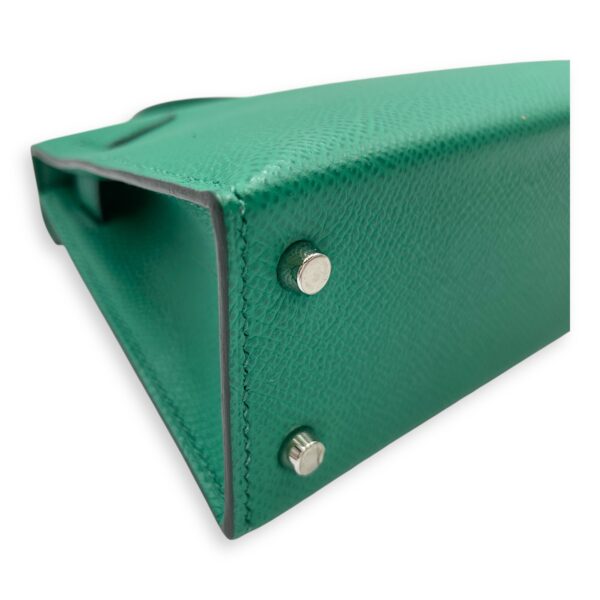 Sellier Kelly 20 Vert Jade in Epsom, Palladium hardware - Image 10