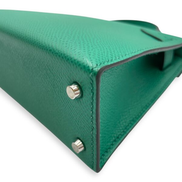Sellier Kelly 20 Vert Jade in Epsom, Palladium hardware - Image 11