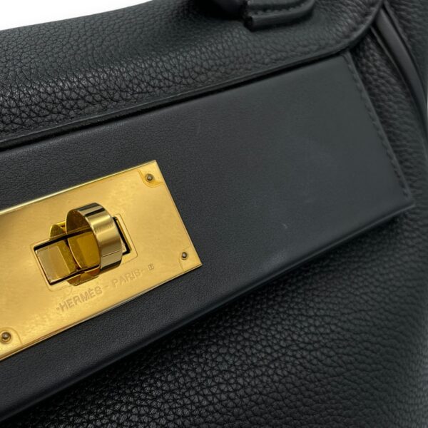 24/24 29 Black in Togo/Swift, Gold hardware - Image 12