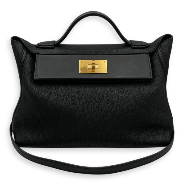 24/24 29 Black in Togo/Swift, Gold hardware - Image 13