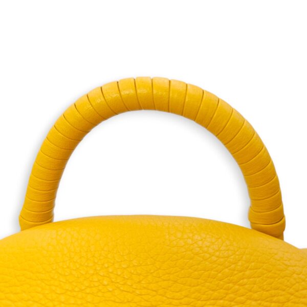 Monogram Back Up 21 Yellow Backpack in Calfskin, Gold hardware - Image 6