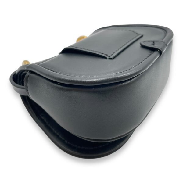 C'mon Nano Black Belt Bag in Calfskin, Gold hardware - Image 11