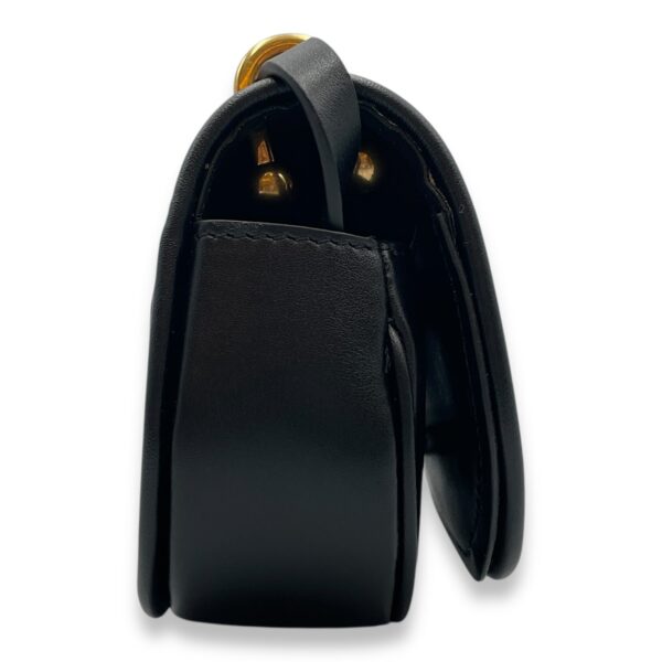 C'mon Nano Black Belt Bag in Calfskin, Gold hardware - Image 5