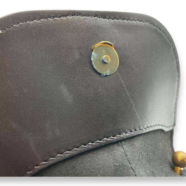 C'mon Nano Black Belt Bag in Calfskin, Gold hardware - Image 8