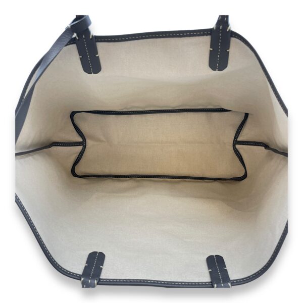 Saint Louis Printed PM Grey Shoulder Bag in Canvas, Silver hardware - Image 7