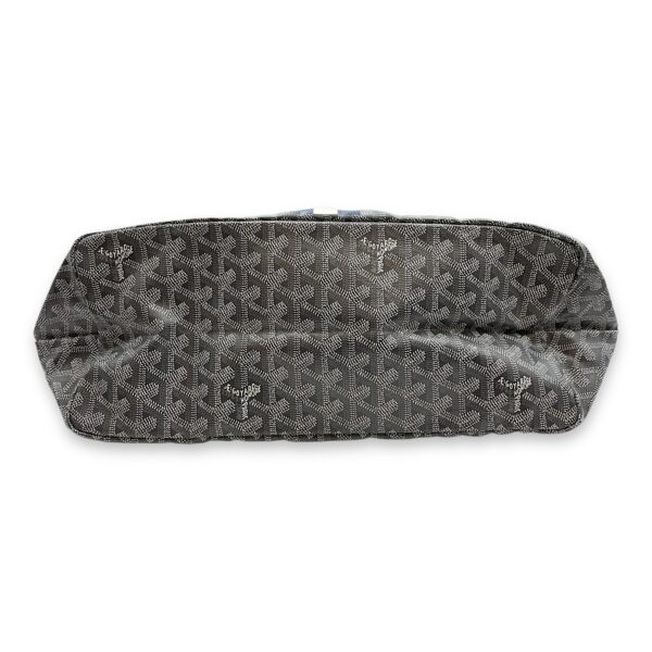 Saint Louis Printed PM Grey Shoulder Bag in Canvas, Silver hardware - Image 6