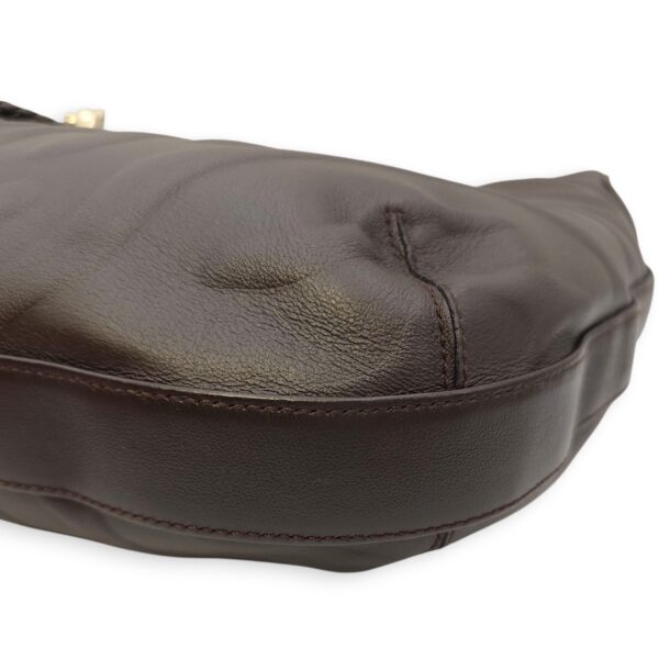 Panthere de Cartier Brown Shoulder Bag in Calfskin, Gold hardware - Image 14