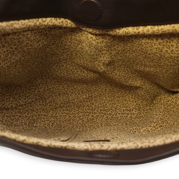 Panthere de Cartier Brown Shoulder Bag in Calfskin, Gold hardware - Image 13