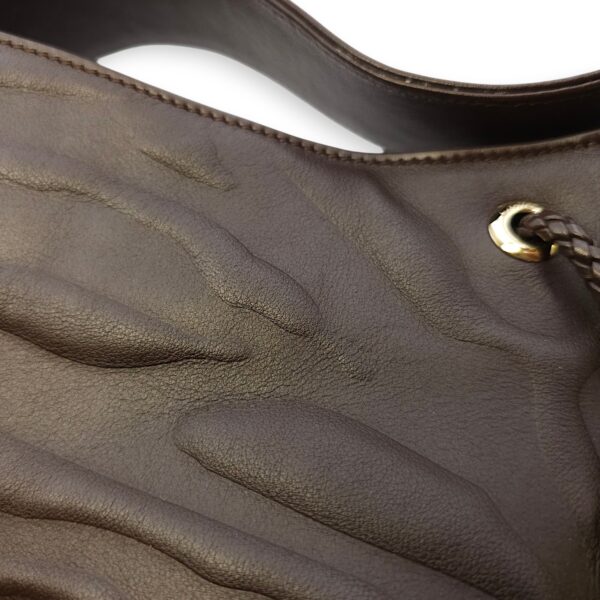 Panthere de Cartier Brown Shoulder Bag in Calfskin, Gold hardware - Image 9