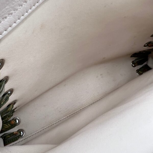 Peekaboo Medium Beige Top Handle Bag in Nappa Leather, Silver hardware - Image 14