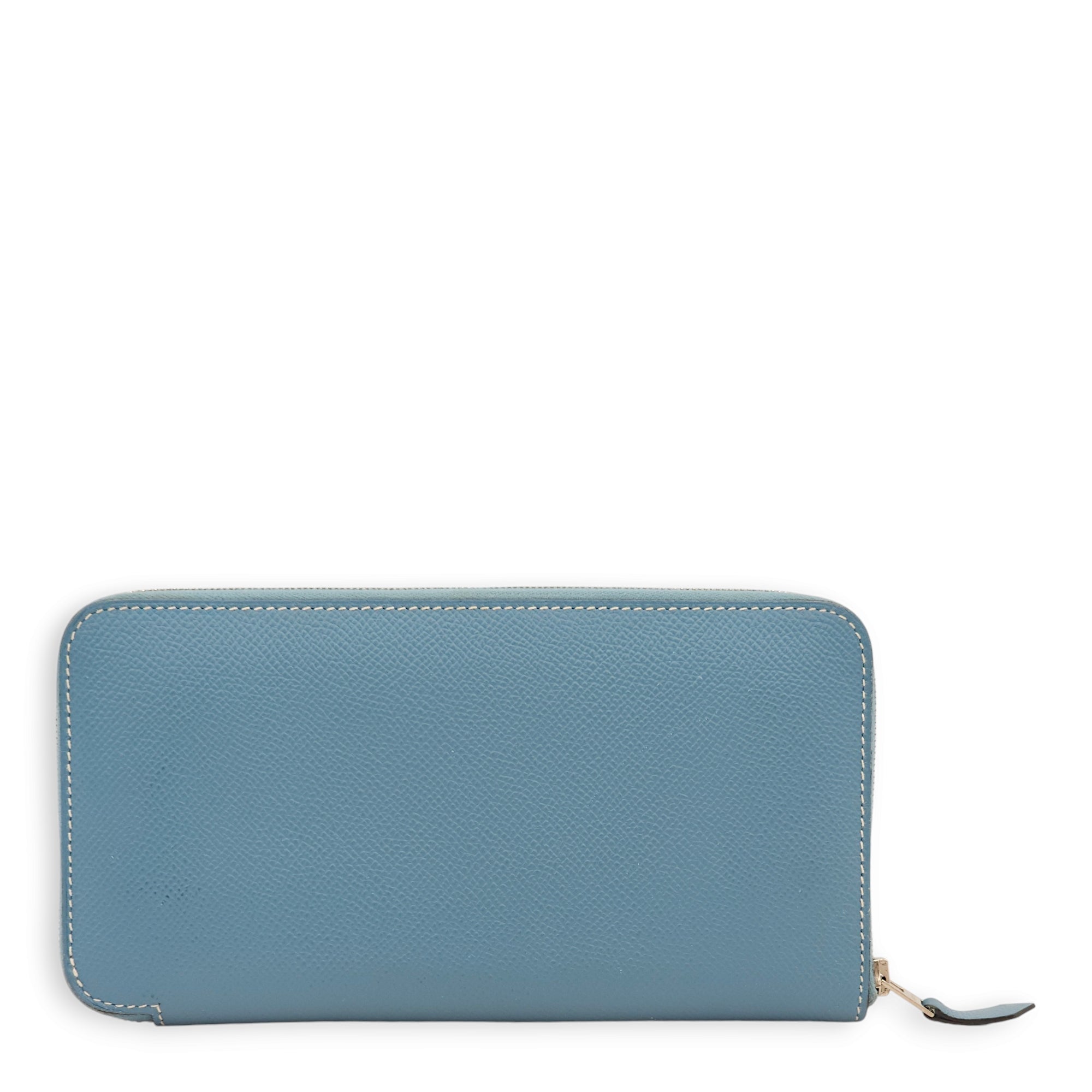 Azap Blue Jean Wallet in Epsom, Palladium hardware - Image 3