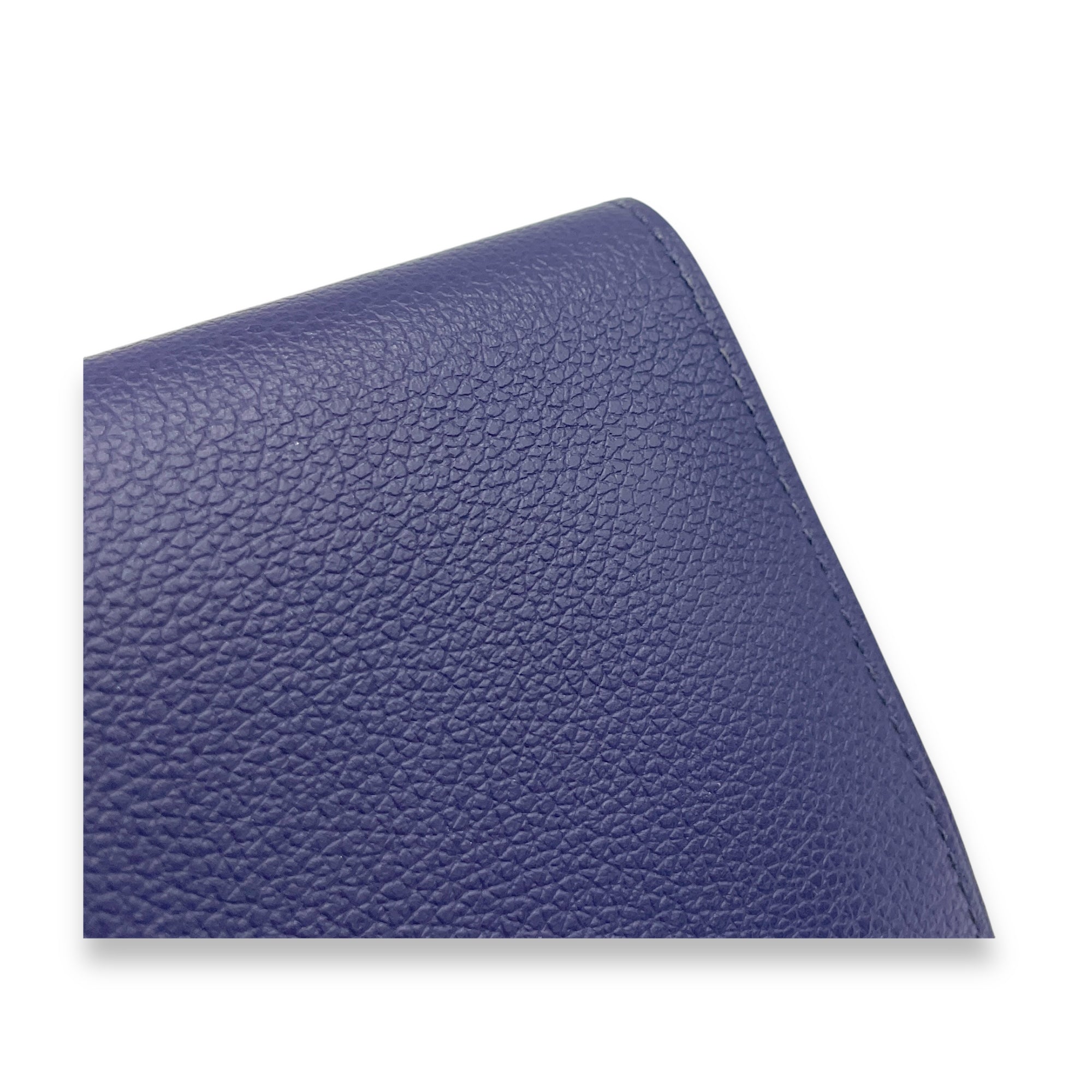 Dogon Compact Bleu Encre in Calfskin, Palladium hardware - Image 10