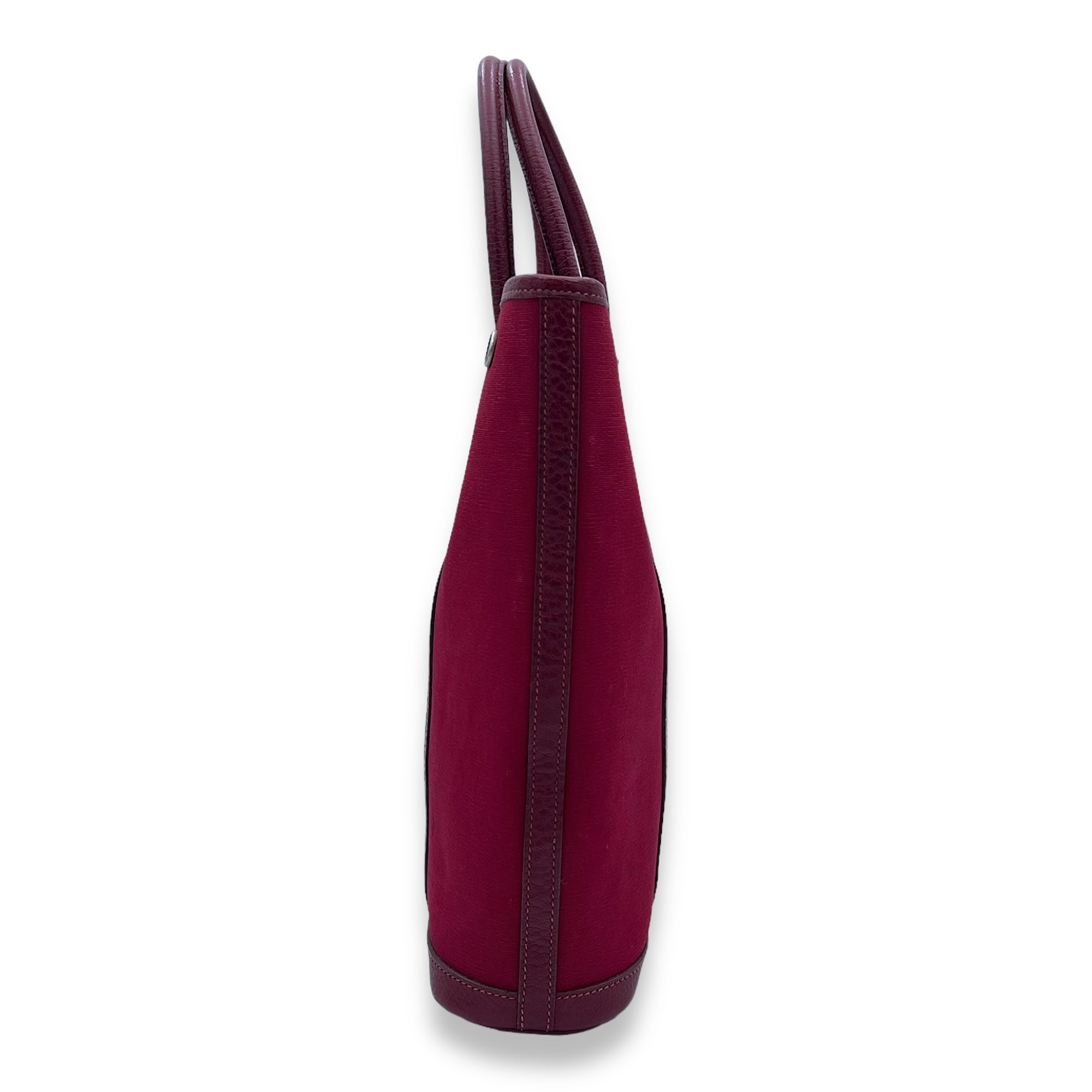 Garden File PM Red in Canvas, Palladium hardware - Image 5