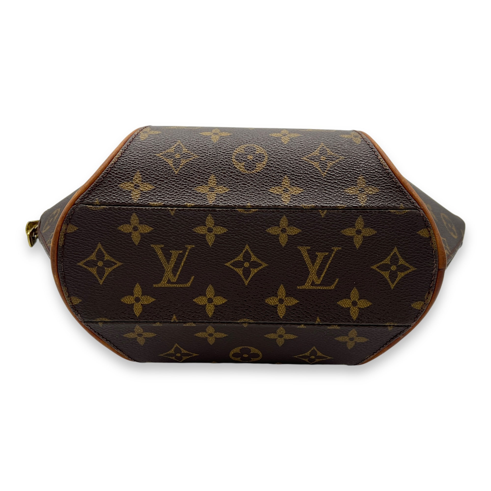 Ellipse Top Handle Bag Brown in Monogram Coated Canvas, Gold hardware - Image 6
