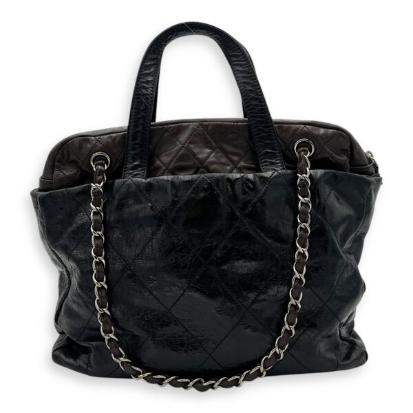 2 way bag Top Handle Bag Black in Calfskin, Gold hardware - Image 3