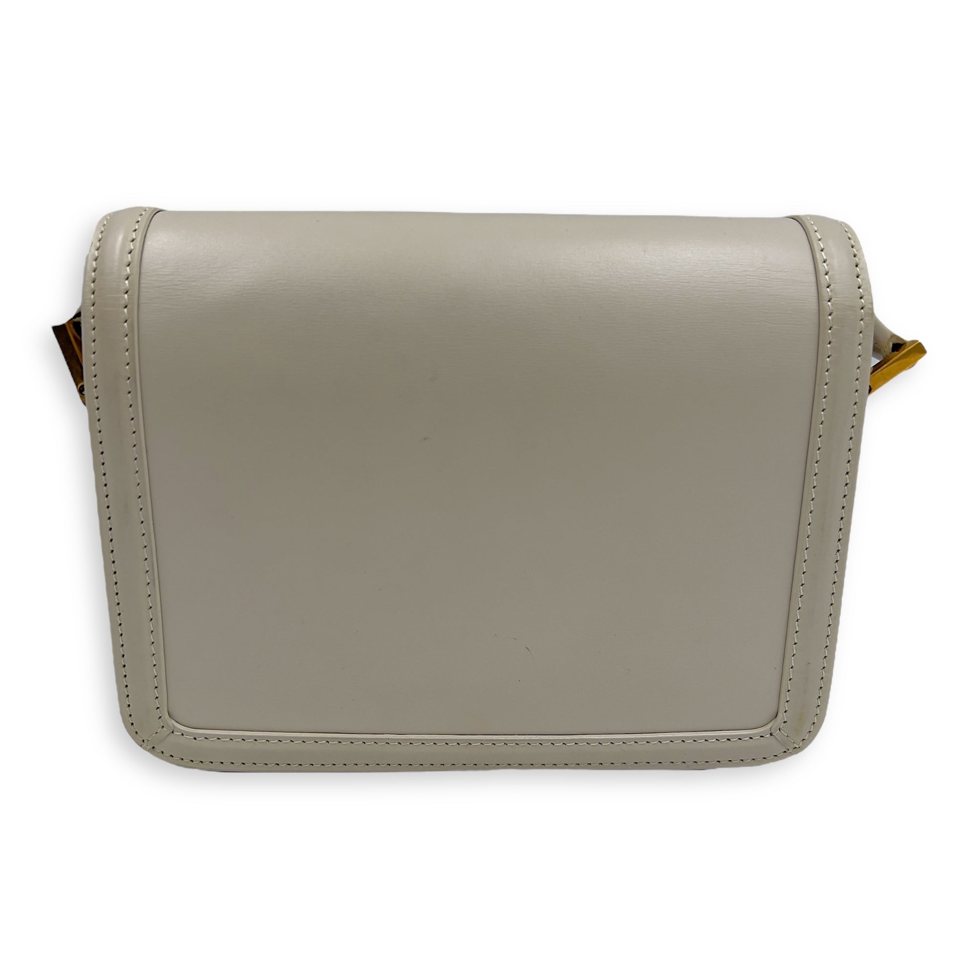 Solferino Shoulder Bag White in Calfskin, Gold hardware - Image 3