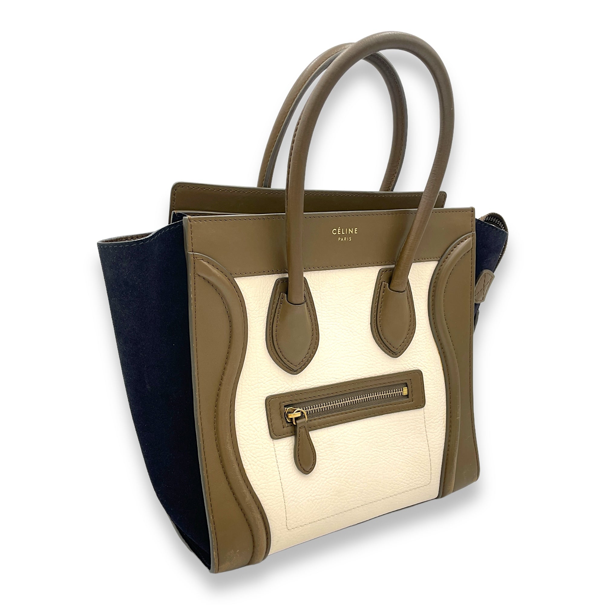 Luggage Top Handle Bag Micro Multi-colour in Calfskin - Image 4