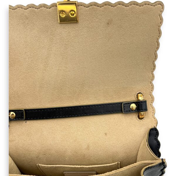 Kan I Small Crossbody bag in Calfskin, Light Gold Hardware - Image 11