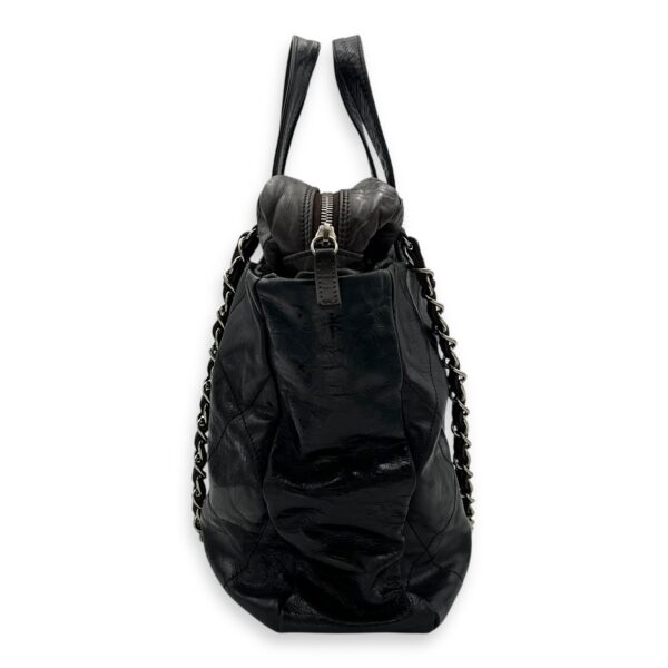 2 way bag Top Handle Bag Black in Calfskin, Gold hardware - Image 4