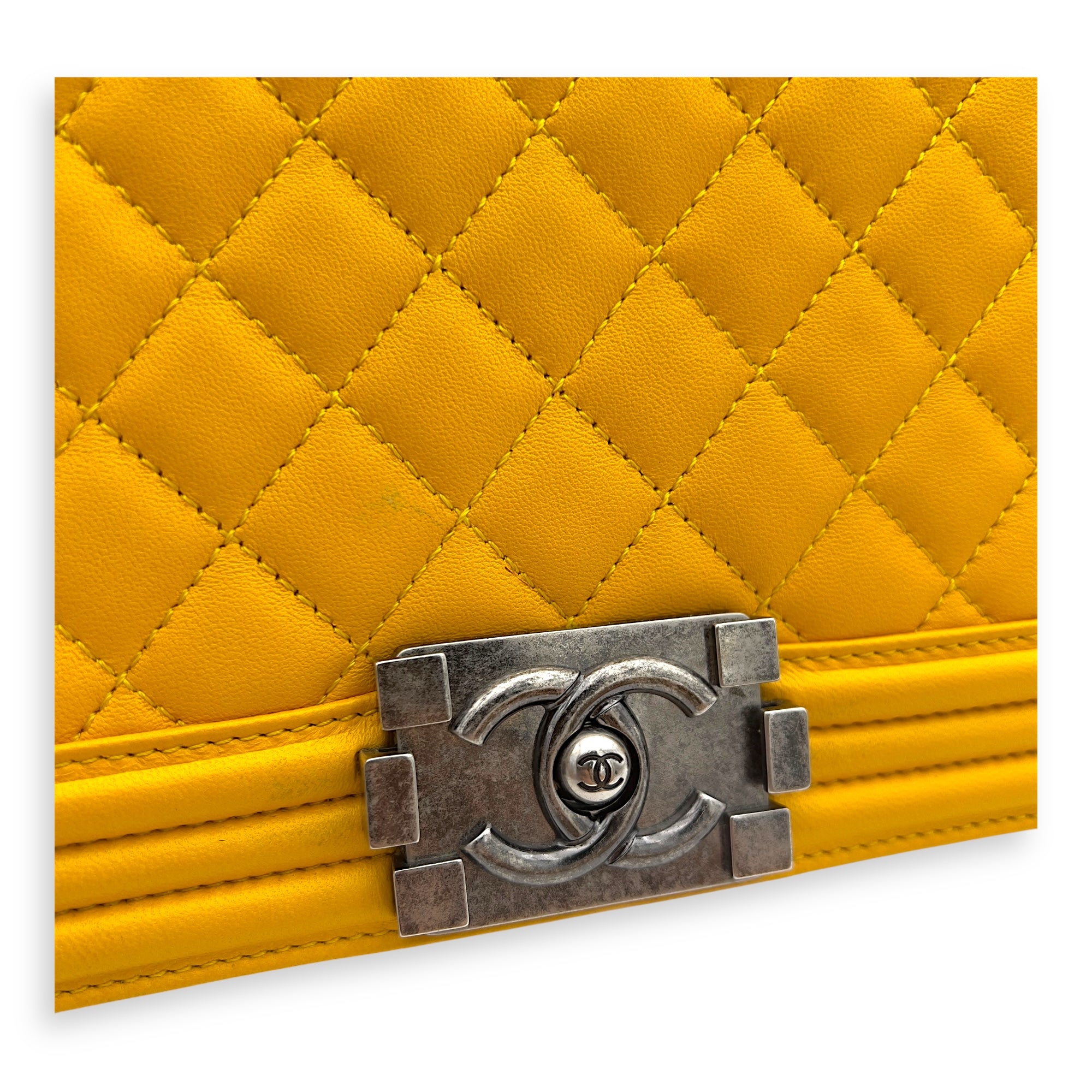 Boy Large Shoulder bag in Lambskin, Ruthenium Hardware - Image 5