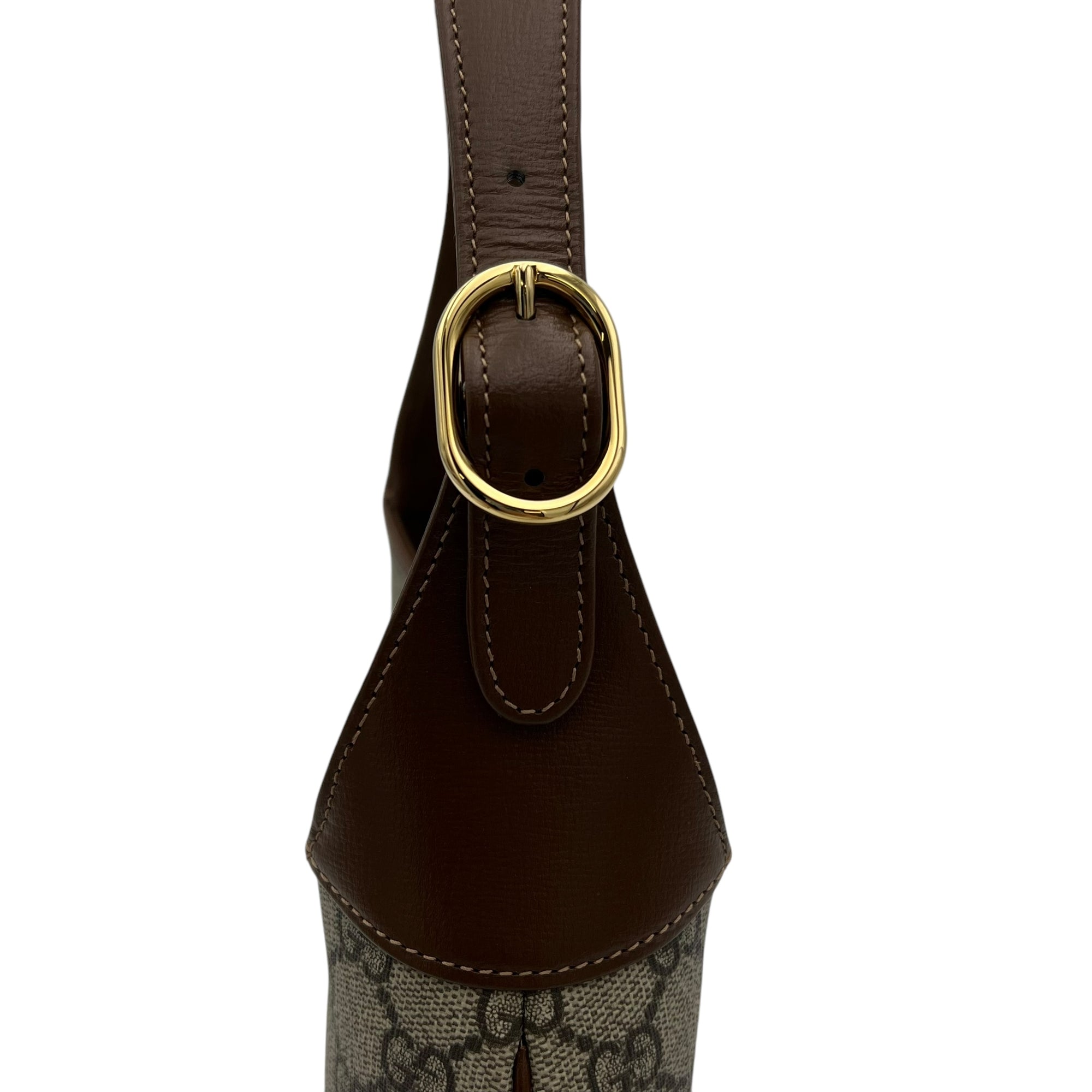 Jackie 1961 Top Handle Bag Beige in Coated Canvas, Gold hardware - Image 9