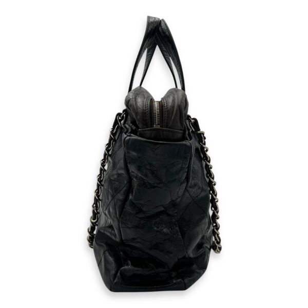 2 way bag Top Handle Bag Black in Calfskin, Gold hardware - Image 5