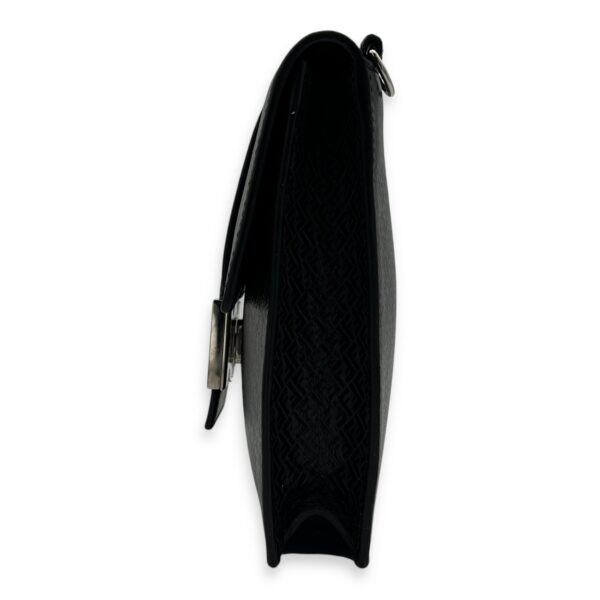Baguette Crossbody Bag Grey in Calfskin, Silver hardware - Image 5