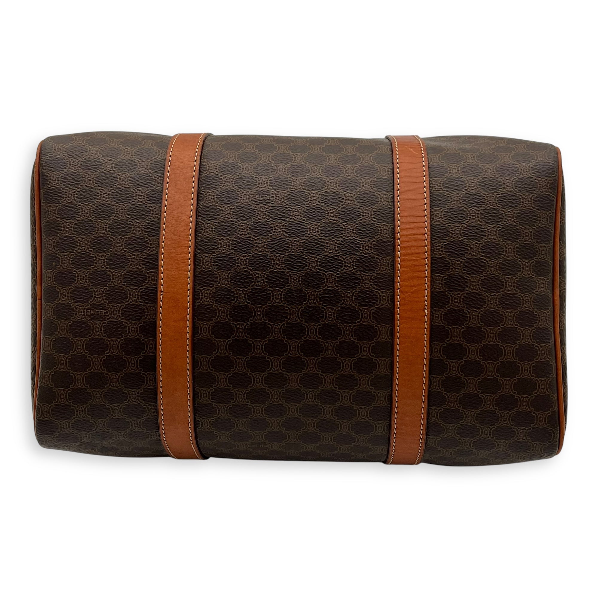 Macadam Top Handle Bag Brown in Calfskin, Gold hardware - Image 6