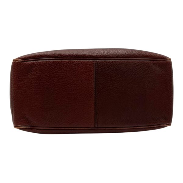 Boogie Top Handle Bag Brown in Calfskin, Silver hardware - Image 6