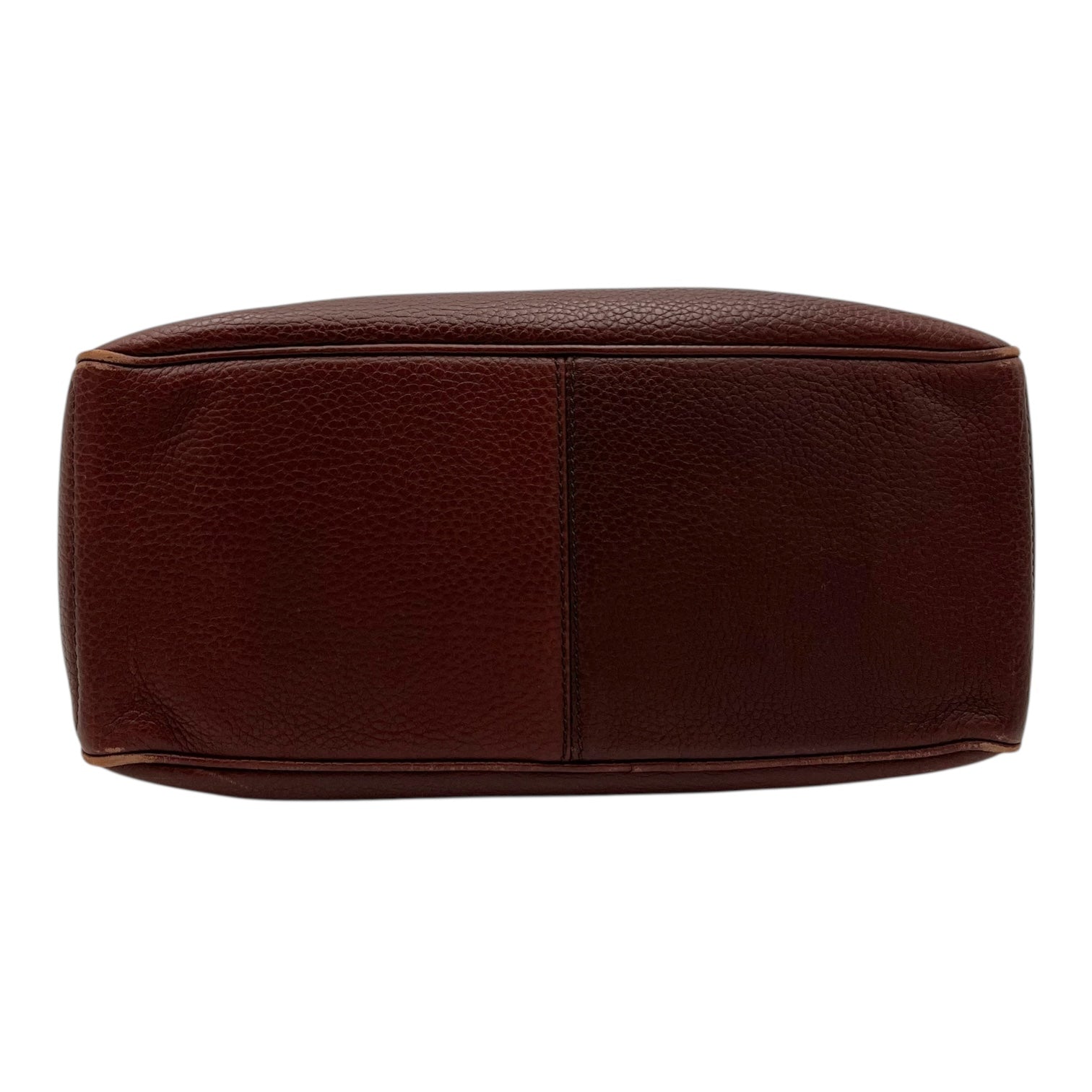Boogie Top Handle Bag Brown in Calfskin, Silver hardware - Image 6