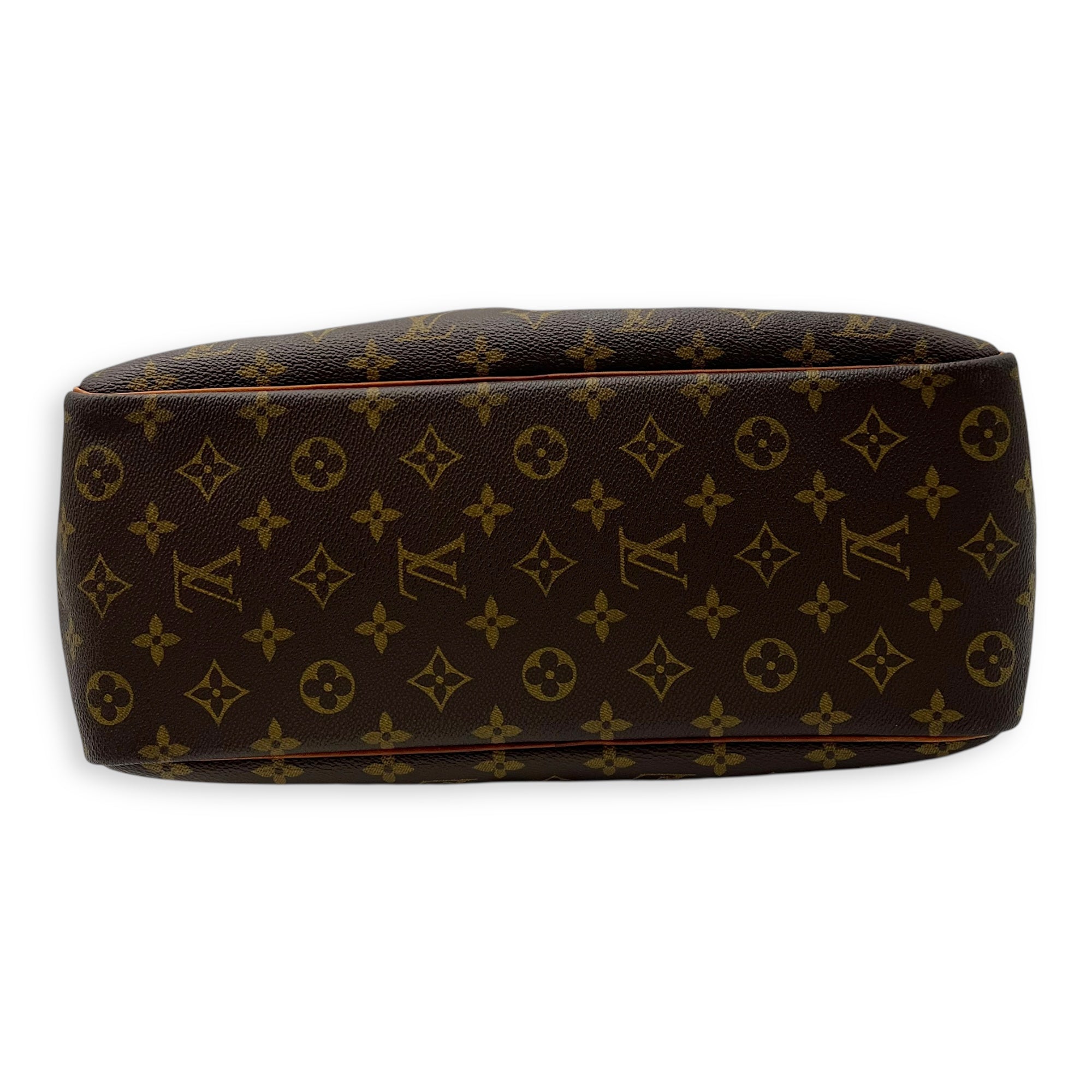 Deauville Top Handle Bag Brown in Monogram Coated Canvas, Gold hardware - Image 6