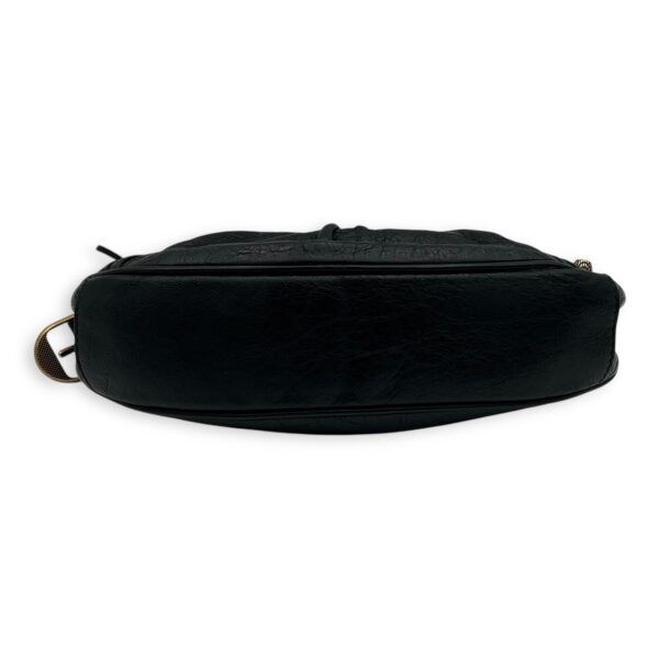 Le Cagole XS Black Shoulder Bag in Distressed Leather, Gold hardware - Image 6