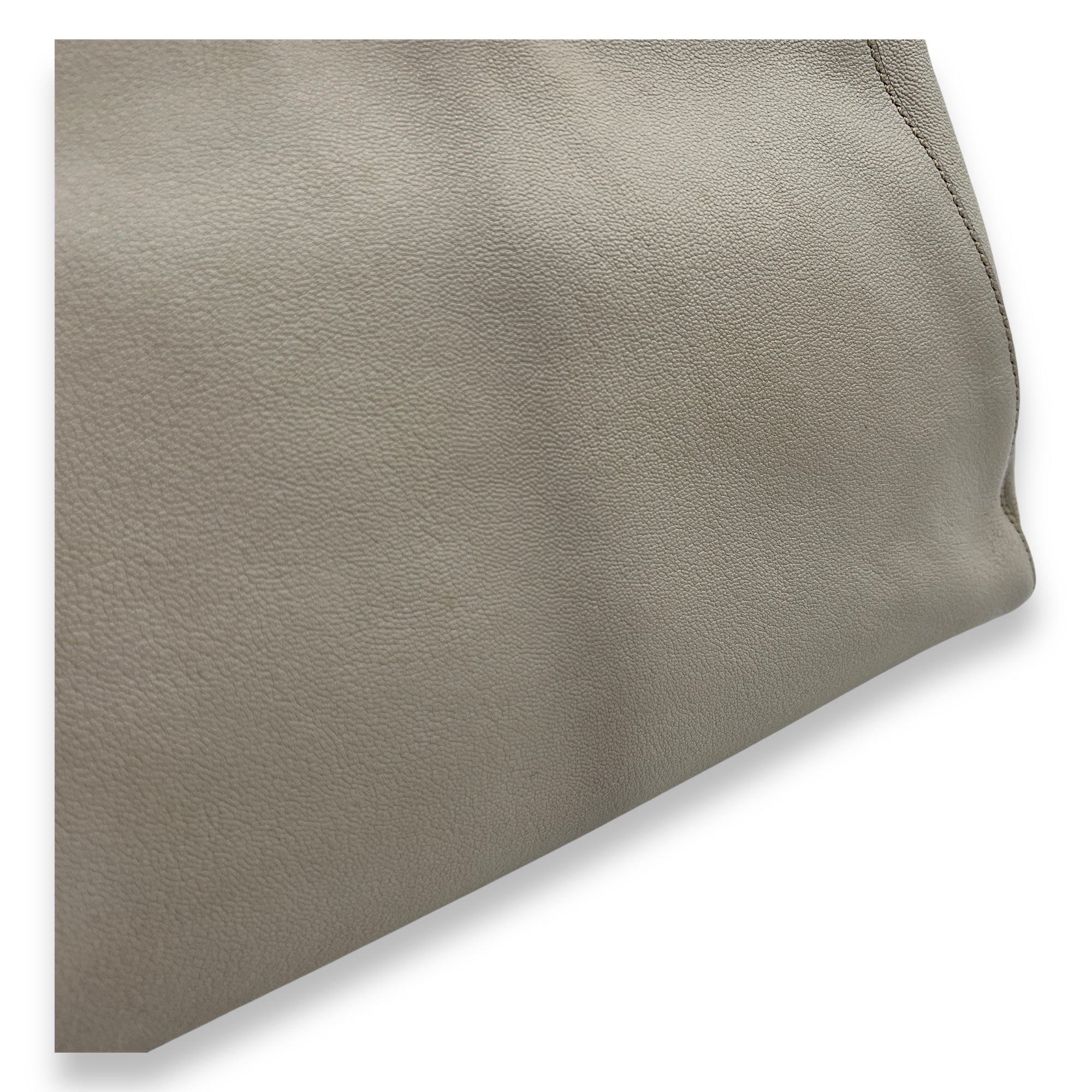 Peekaboo Medium Top handle bag in Calfskin, Silver Hardware - Image 7