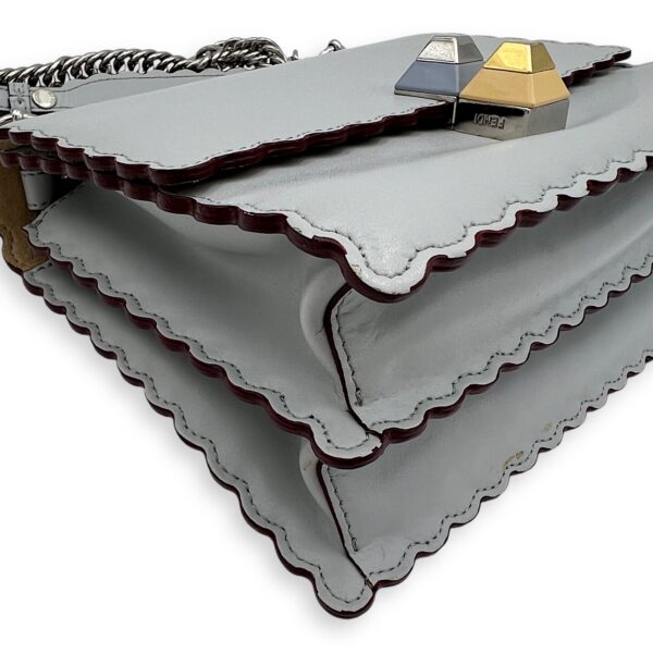 Kan I Small Crossbody bag in Calfskin, Silver Hardware - Image 11