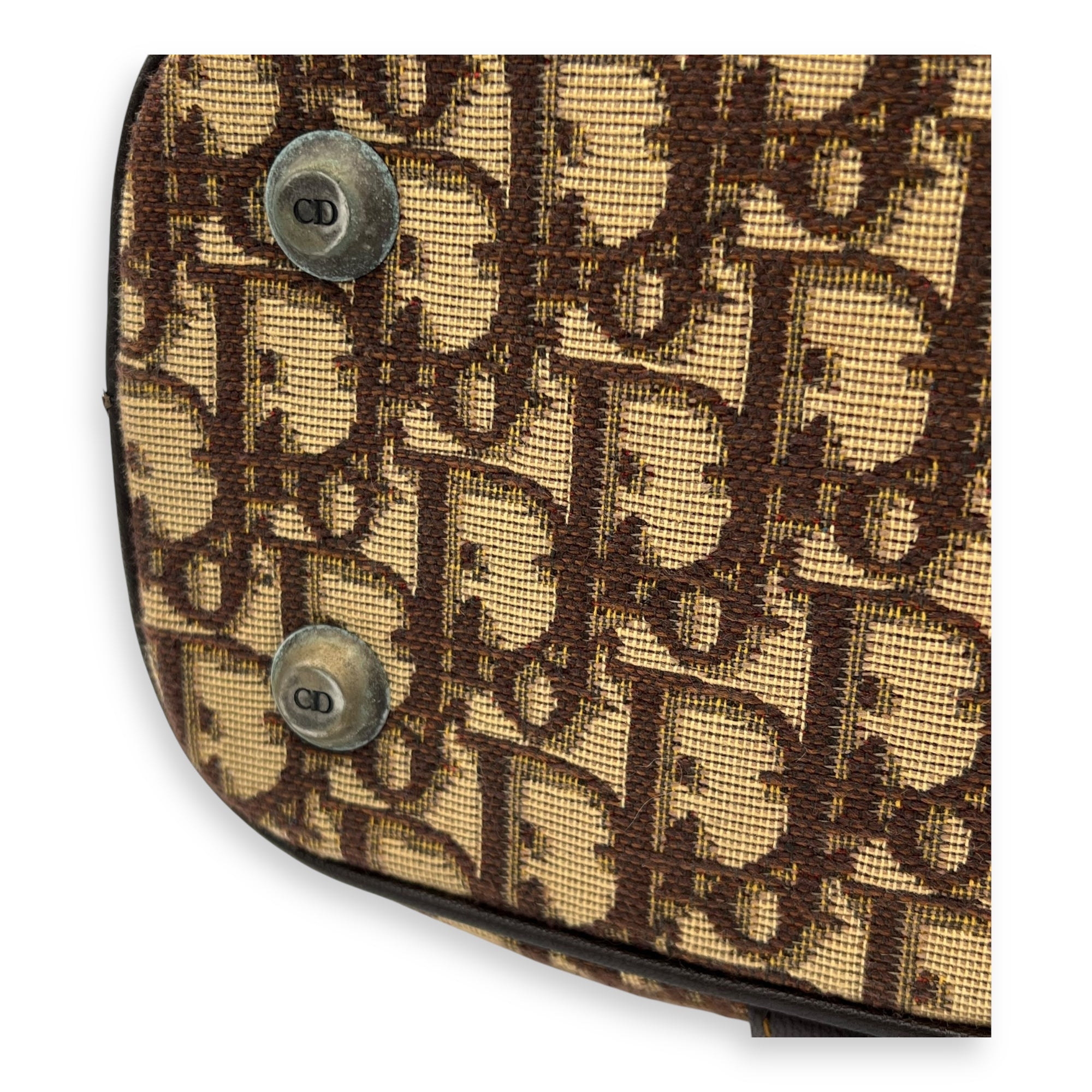 Trotteur Top Handle Bag Brown in Canvas, Ruthenium hardware - Image 7