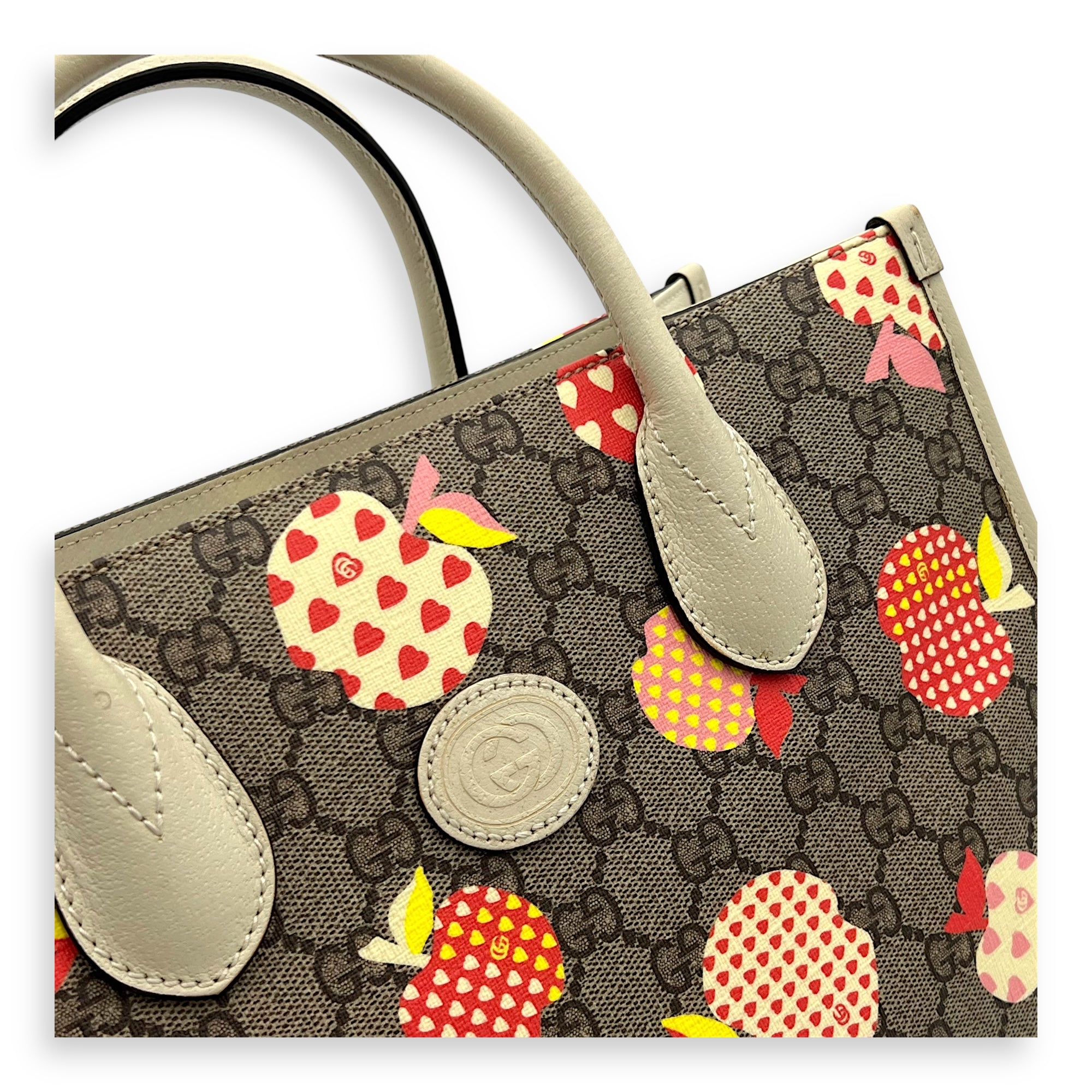 GG Supreme Tote Bag Brown in Coated Canvas, Gold hardware - Image 7