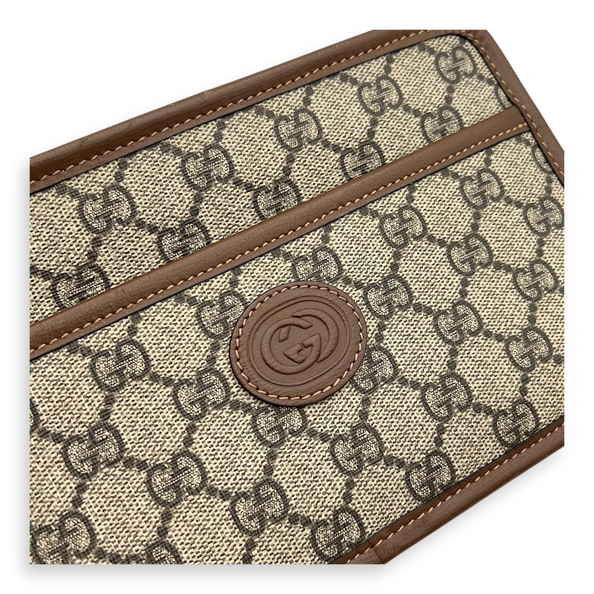 GG Supreme Crossbody Bag Brown in Coated Canvas, Gold hardware - Image 7