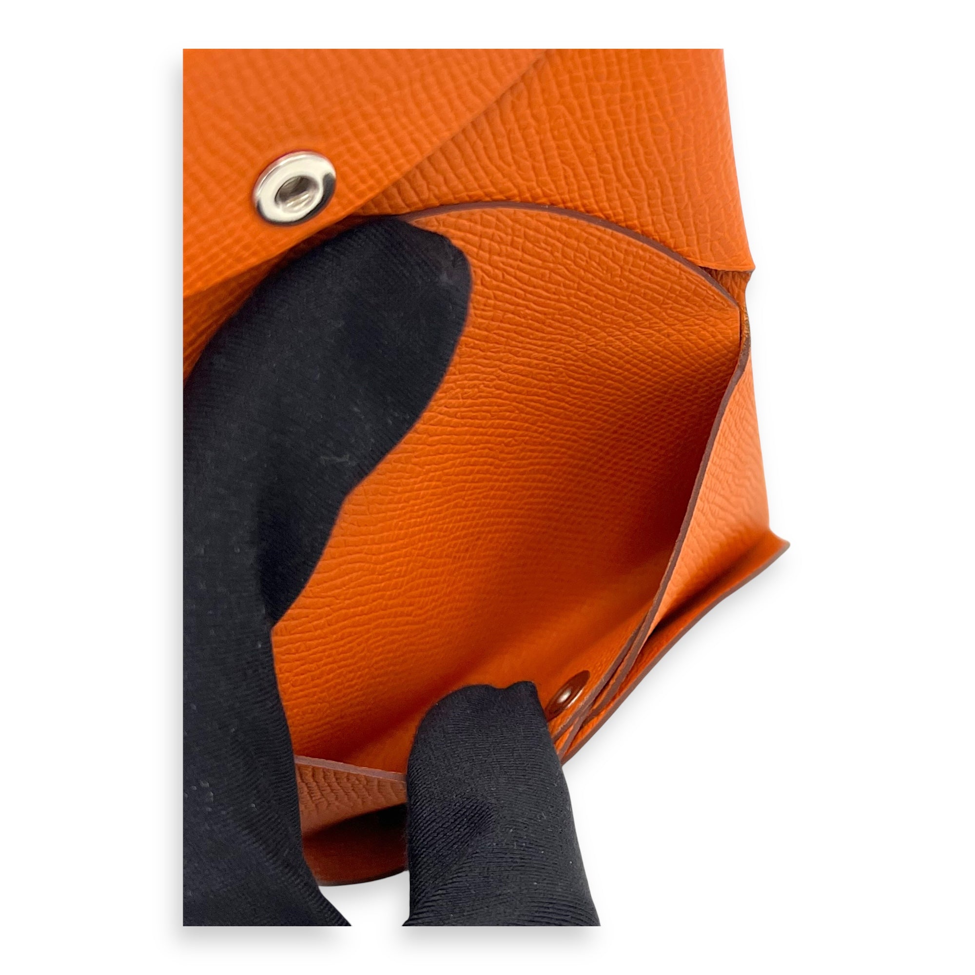 Calvi Duo Orange in Calfskin - Image 8